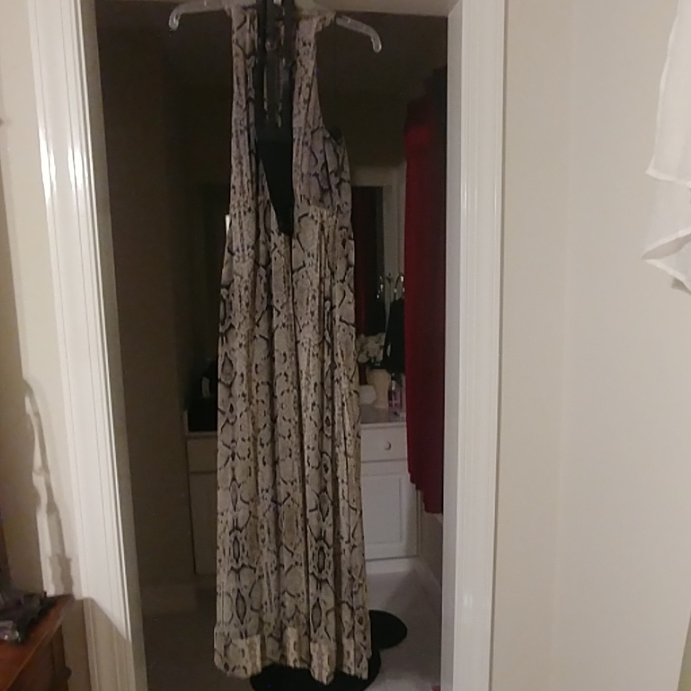 Jessica Simpson snakeskin Maxi dress
